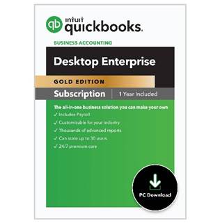 QuickBooks Enterprise Gold with DIY payroll 24.0 for up to 30 users with custom roles and permission not found in other desktop versions comes with automatic updates and upgrades, the Full-Service Plan which includes QuickBooks Priority Circle free U.S. based technical and product support including online training valued at $3,000 (those who are new to the software find this and the 30 videos useful), Open DataBase Connectivity or ODBC which can be used to import or export data using Excel, onsite backup for up to 100 GB, Advanced Reporting a 95 page Detailed User Guide and additional links to training including payroll, one user license of Field Service Management Software, fully integrated Enhanced DIY Payroll (you enter employee time, prepare your paychecks, pay or record federal, state, and local taxes through the program, and file or record the forms and it is easy to do) with lower per EE fees than regular enhanced payroll (monthly per EE fees are $3.00 for 1-9, $2.50 for 10-29, $1,50 for 30-99, $1.00 for 100-219, and $0 for over 220) instead of $7.00 per EE monthly) with no additional fees like direct deposit for up to three EINs, a no monthly fee or minimum merchant account (if eligible) with special pricing, and optional e-Commerce Integration using Webgility for sales channels. You can also pay vendors directly to their bank account through payroll or the vendor center for an additional fee. If you want to use a Time Tracking program to track time, prevent buddy punching, and mileage, use this link. One version comes with geofencing. And of course, I service and train your staff in what I sell.