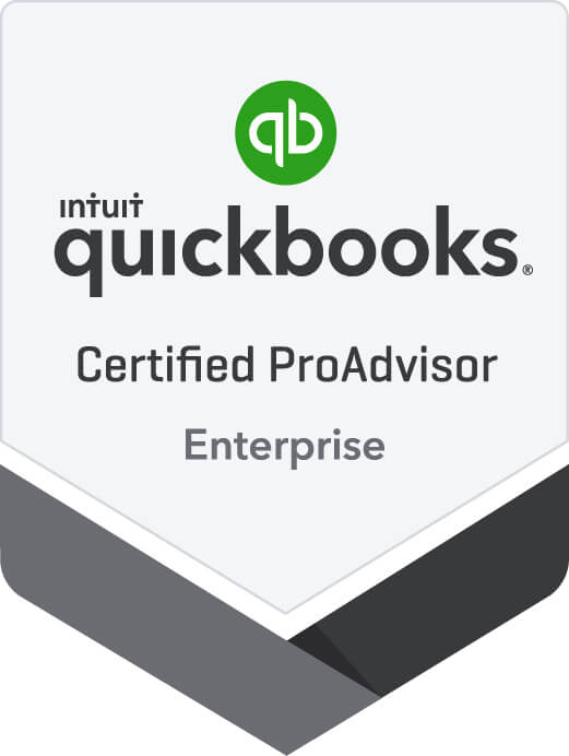 The grey Certified QuickBooks Enterprise Solutions (ES) logo means a Certified QuickBooks ProAdvisor has passed a difficult training and test for using this product for middle management companies who need to have more than five users and less than 40 logged on at the same time, restrict their access, and want to be able to use ODBC functuality to export reports and data. The product can be configured for contractors, manufacturers & wholesalers, nonprofit organizations, professional services, retail, and accountants.